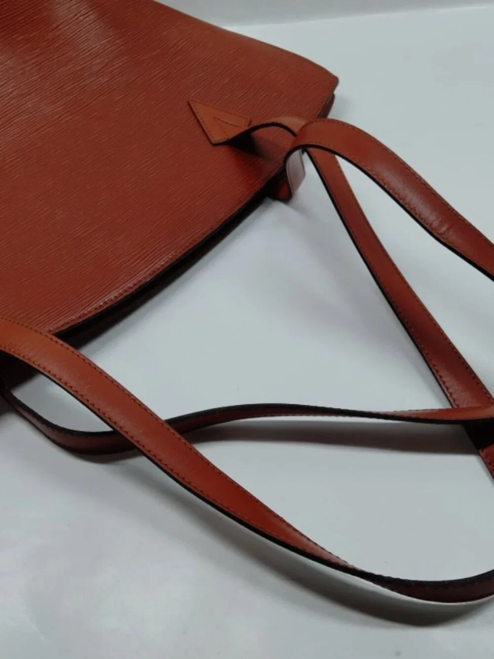 LOUIS VUITTON Red Epi Leather Saint Jacques GM Bag